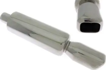 Fundshkarkues TurboWorks End Muffler, hyrje 57mm, dalje 76x87mm, çelik inox