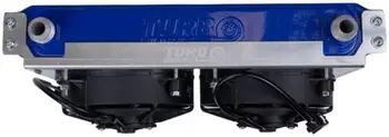Ftohës vaji TurboWorks Race 19 Row, dy ventilatorë 5", alumini, blu