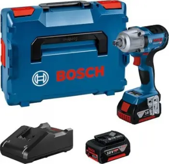 Çelës goditës me bateri Bosch GDS 18V-450 PC, 18V, 450 Nm, me L-Boxx
