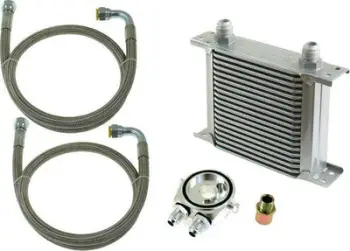 Ftohës vaji TurboWorks Slim Line 19-row, 140x150x50 mm, AN10, argjendtë