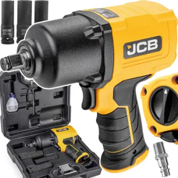 Çelës goditës pneumatik 1/2" JCB, 1450Nm, set, për kompresor