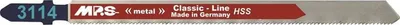 Tehë sharre vertikale MPS 3114 Classic Line, HSS për metal, set 5 copë - 1