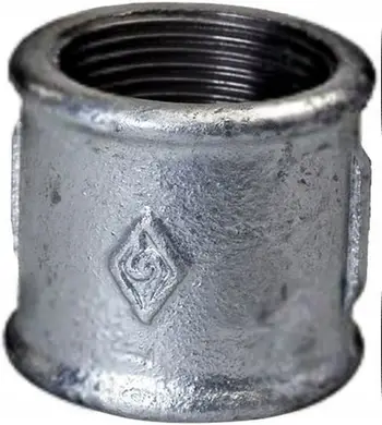 Muf çeliku Equal Nut Sleeve M2, 5/4", e galvanizuar, gri metalike