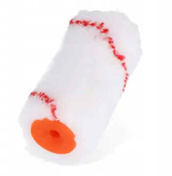 Rul boje Polax Microfiber, refill 10 cm, mikrofibër, i bardhë