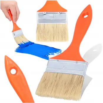 Furçë boje Polax English Brush, e sheshtë, 7.5 cm, ECO
