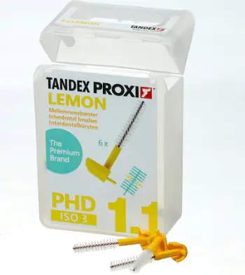 Furça ndërdentare BaByliss Tandex Proxi For Holder, cilindrike 3.5mm, e verdhë