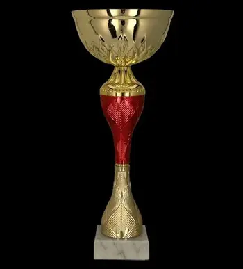 Kupë dekorative Tryumf 9270C, metal, 30cm, ar e kuqe