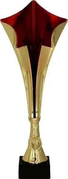 Kupë dekorative Tryumf 8373B, plastike, 39cm, ari me të kuqe - 1