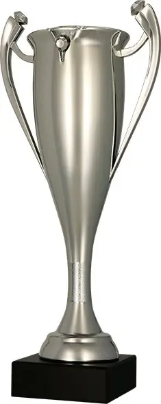 Kupë dekorative Tryumf Silver Plastic Cup T M 7094C, 24cm, diametër 60mm, argjendtë
