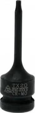 Çelës goditës Torx TX20 1/2", çelik CR-MO, black phosphate