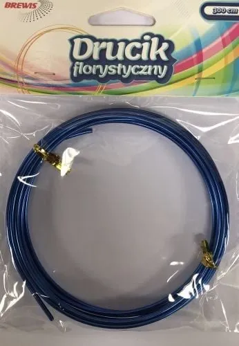 Tel dekorativ Brewis Floral Wire, 3m, 2mm, blu - 1