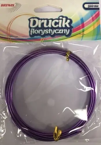 Tela floristik Brewis, 3 m, 2 mm, vjollcë