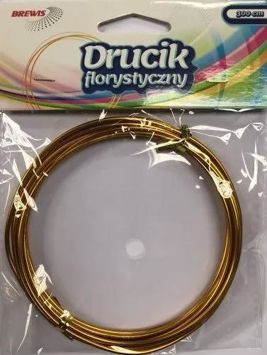 Tela floristik Brewis, 3m, 2mm, ngjyrë ari - 1