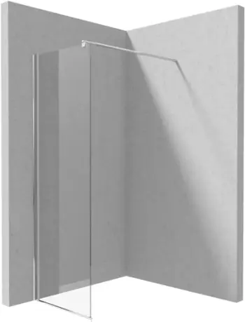 Mur dushi Deante Kerria Plus System, walk in, 50 cm, krom