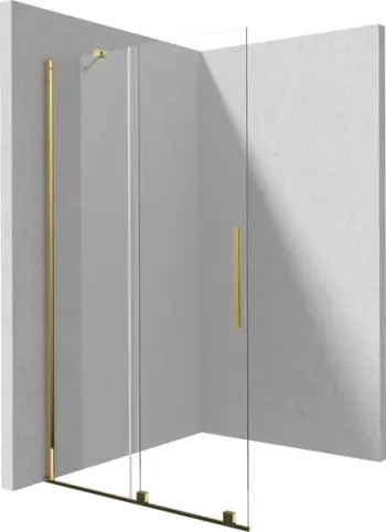 Mur dushi Deante Walk in Sliding, xham i temperuar transparent, veshje hidrofobike Active Cover, TOTALWHITE