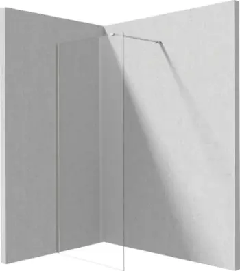 Muri dushi walk in Deante Prizma 90, xham 6 mm, krom