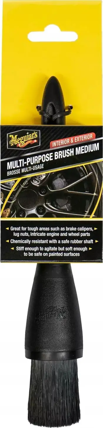 Furçë detajimi për enterier MEGUIARS X210500EU, fije plastike mesatare, e zezë