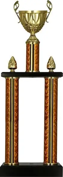 Kupë metalike Column 2087B, 55.5cm, ngjyrë ari