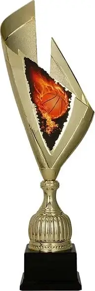 Kupë plastike Victoria Sport Basketball, plastikë, ngjyrë ari