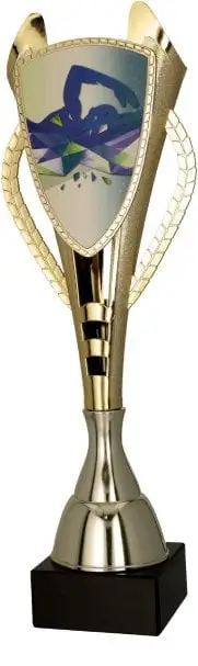 Kupë sportive Victoria Gold, plastikë, motiv noti, e artë