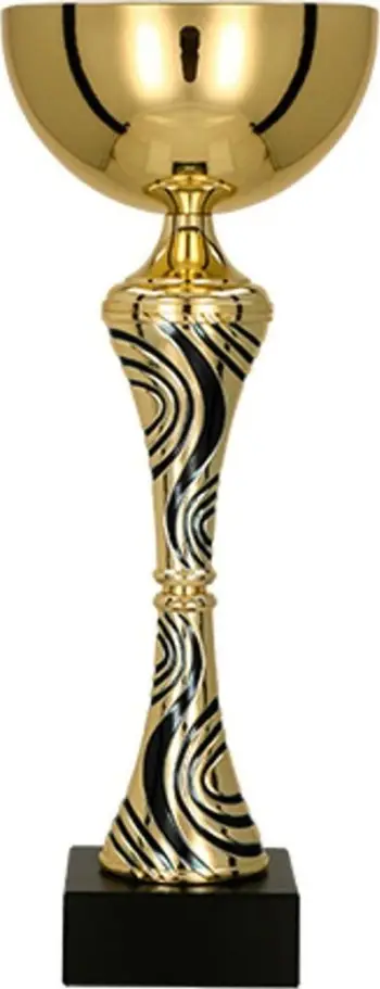 Kupë sportive Victoria Sport Metal Cup, 33 cm, metal, ari me të zezë