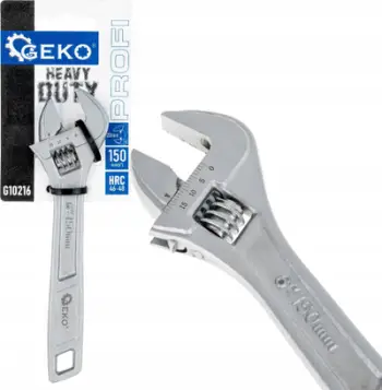 Çelës i rregullueshëm GEKO G10216, 150mm 6", hapje 20mm, gri