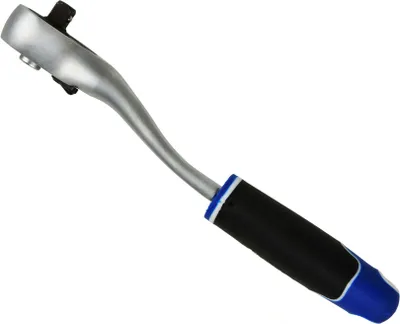Çelës me klik GEKO Bent Ratchet 1/4", çelik krom vanadium, dorezë ergonomike - 1