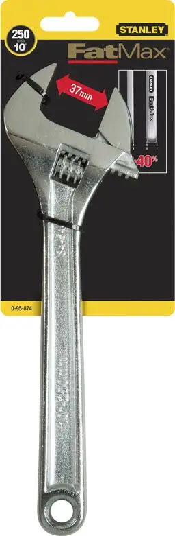 Çelës i rregullueshëm Stanley FatMax, 250 mm, çelik, i argjendtë