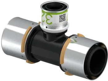 Ndarës tubi Uponor S Press Plus PPSU 1039969, 50 32 50, i zi