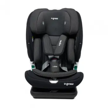 Sedilje makine për fëmijë U-Grow Goldfix Plus, ISOFIX, R129 i-Size, e zezë