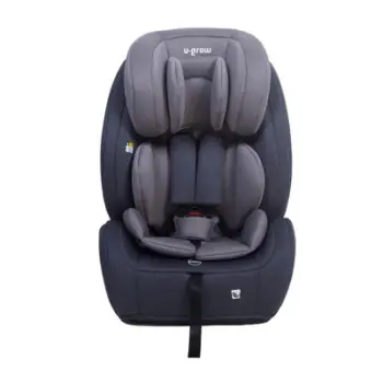Sedilje auto U-Grow i-Size R129, 76-150 cm, ISOFIX Top Tether, gri