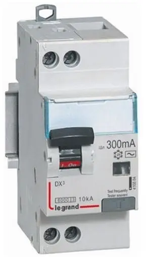 Ndërprerës diferencial me mbrojtje Legrand P312 DX3, 2P, 10A, 30mA tip A