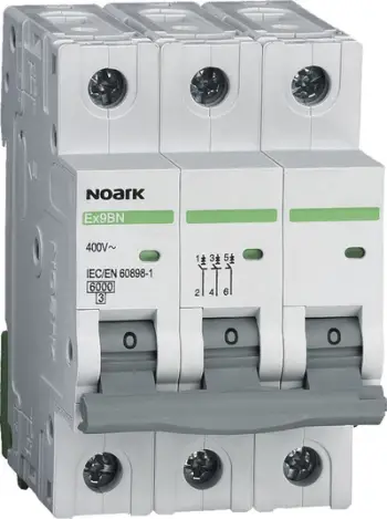 Ndërprerës mbimotorik Noark Ex9BN 3P B16, 16A, 6kA, trefazor