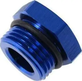 Tepë alumini TurboWorks AN12, me O-ring, e zezë