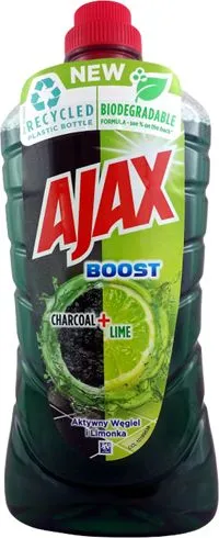 Sapun i lëngshëm Ajax Boost Charcoal + Lime, 1 l - 1