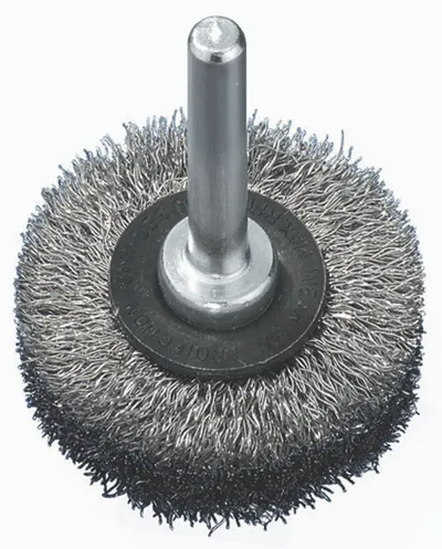 Furçë disku Abraboro AB99420113, 75mm, bosht 6mm, metalike - 1