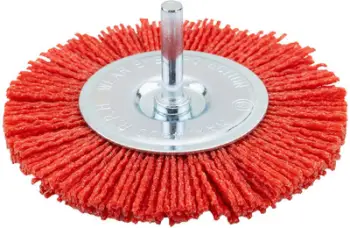 Furçë disk najloni Yato 100mm, bosht 6mm, për vegla elektrike
