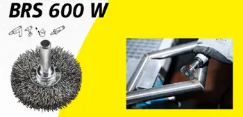 Furçë disku Klingspor K.DISC BRUSH BRS600W, 70mm, bosht 6mm, me tel çeliku të valëzuar