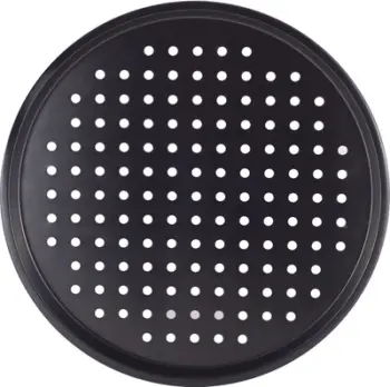 Tepsi për pica Ofenbach Pizza Baking Tray, 33.5 cm, çelik karboni, gri