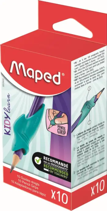 Ndihmës shkrimi Maped KIDY Learn, për fëmijë, set 10 copë, ngjyrë turkeze