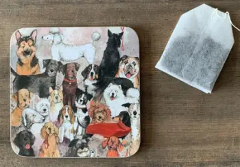 Nënfilxhan Teka Mug Coaster C183, motiv Sweet Dogs, shumengjyrësh