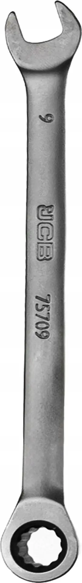 Çelës me ratchet JCB, 9 mm, i argjendtë