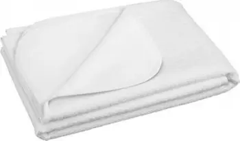 Nënçarçaf mbrojtës Akuku Rubberized Cotton, 70x140 cm, i papërshkueshëm nga uji, i bardhë