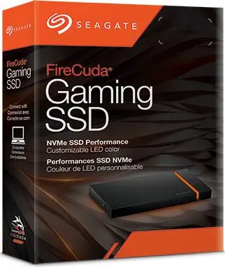 Seagate FireCuda Gaming SSD 500 GB – E zezë dhe portokalli, Disk i jashtëm SSD (Modeli STJP500400)