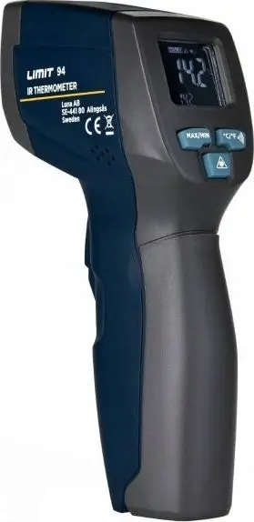 Termometër infrared Limit IR 94, pa kontakt, deri 380°C, gri