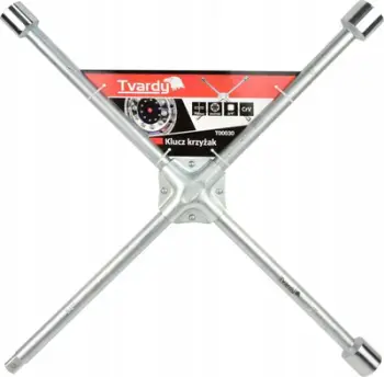 Çelës kryq për rrota Tvardy Strong Cross Wheel Wrench, 24 27 32 mm 3/4", çelik CrV