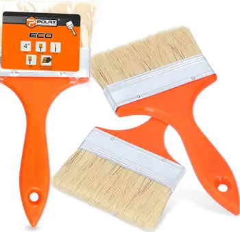 Furçë e sheshtë Polax Eco Mixed Bristle, 10 cm, përzierje qimesh natyrale dhe sintetike