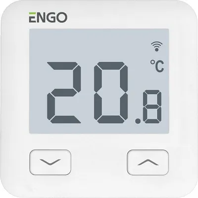 Termostat muror ENGO E10, digjital, 230 V, i bardhë - 1