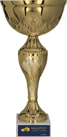 Kupë trofe Tryumf 8366G, metal plastike, 18.5cm, ngjyrë ari