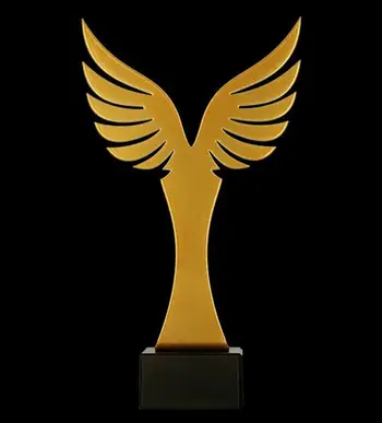 Kupë trofe Victoria Sport Victory 2, metal, bazë mermeri